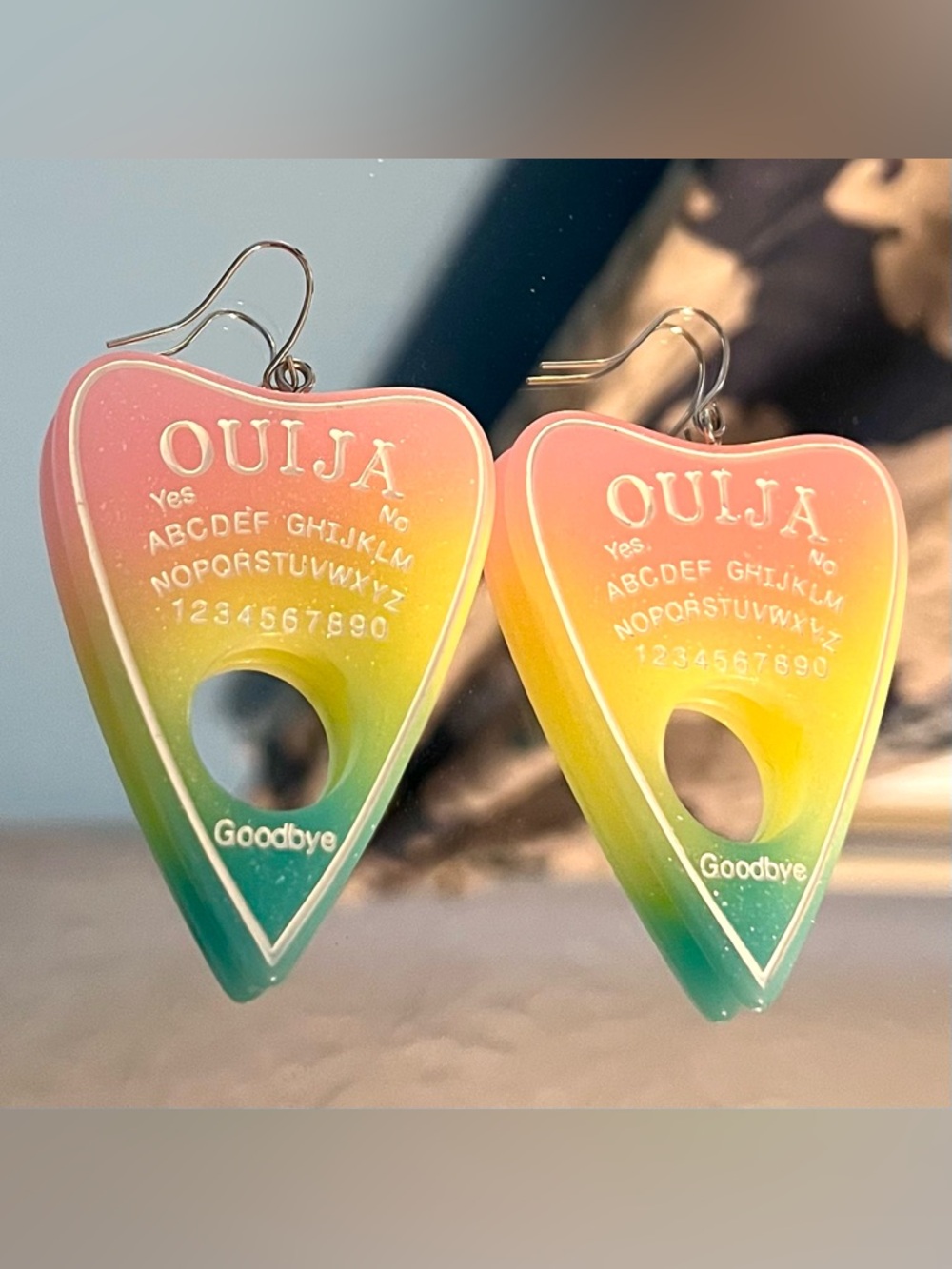 Ouija Earrings - Picture 2 of 2